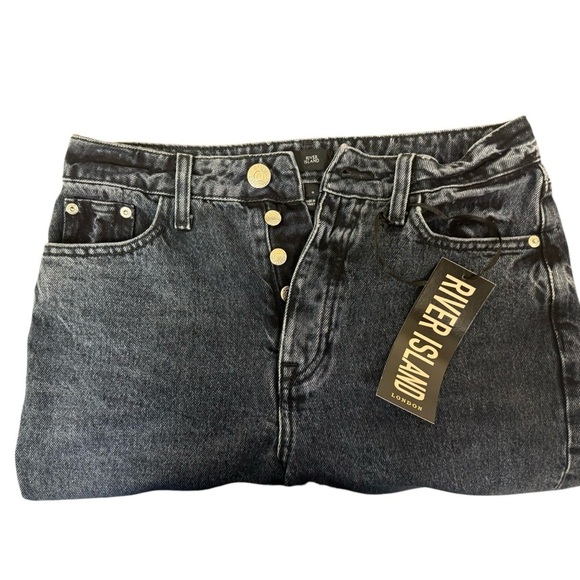 River Island Straight leg jeans US size 4 UK 8 Waist 28 NWT - Picture 2 of 10
